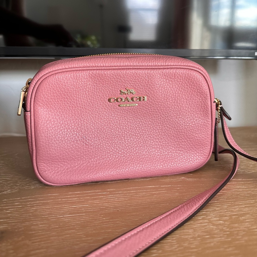 Coach Pink Jamie Crossbody Bag with Gold Hardware
